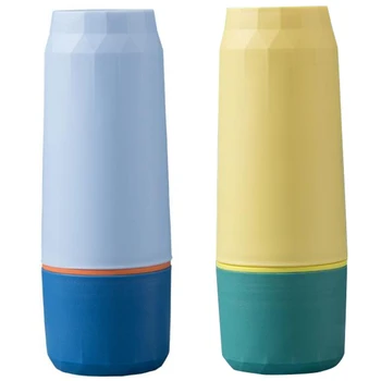 

Simple Family Travel Wash Cup Mouth Cup Toothbrush Bucket Toothpaste Storage Box Portable Set