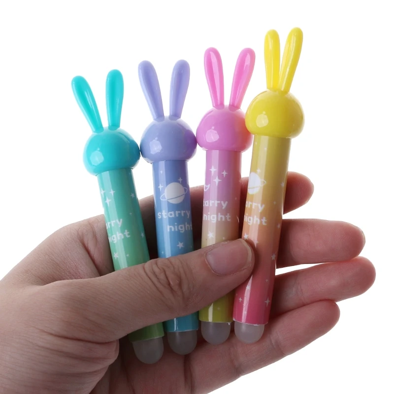 Каваи кролик ластик для стираемой ручки милые школьные офисные канцелярские принадлежности подарок случайный цвет Jy23 19 Прямая поставка