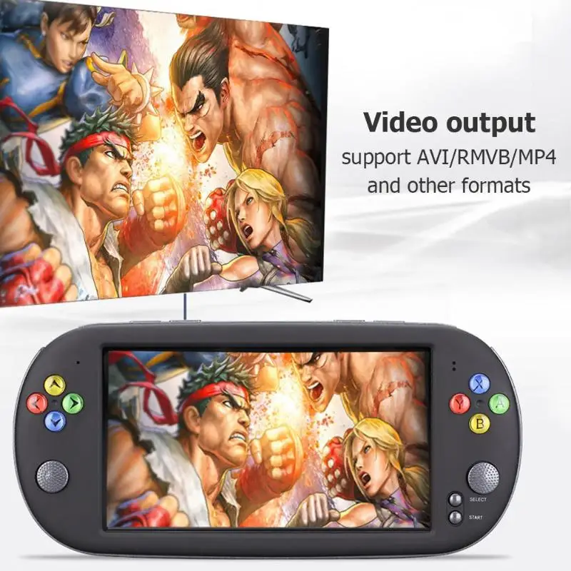 

8GB 16GB Handheld Game Console Built-in 2000 Games/1800 mAh Battery for PSP Game Player For FC, GB, GBA,NES, SFC