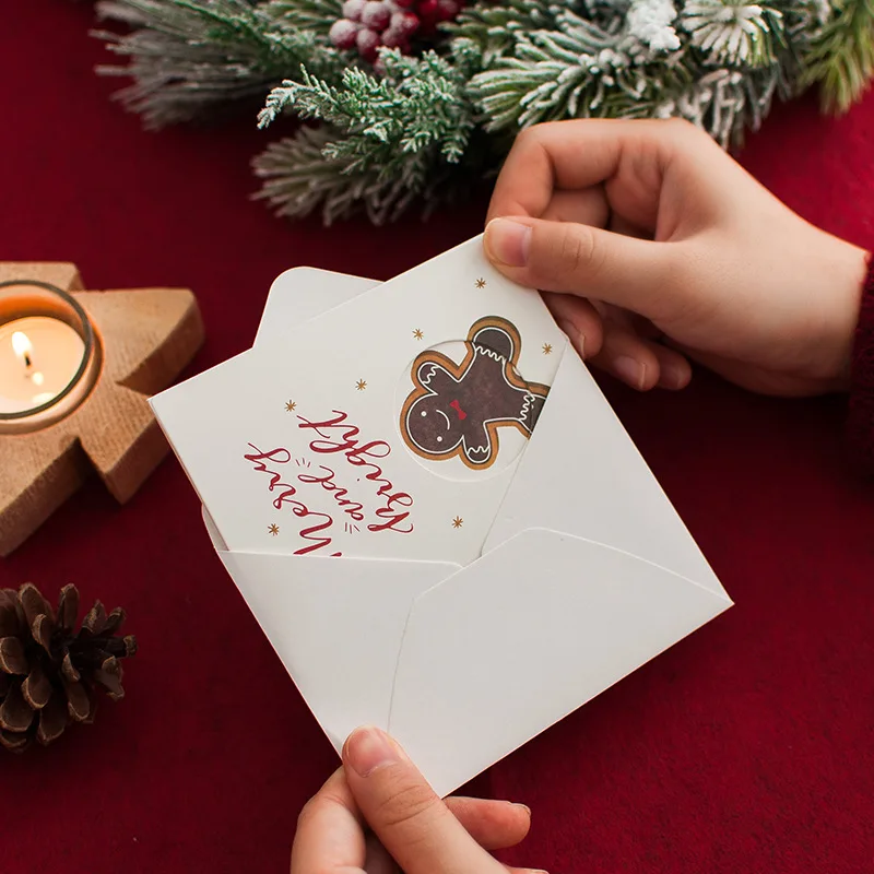 XINAHER 5 шт пустотелая дизайнерская открытка Merry Christmas поздравительная