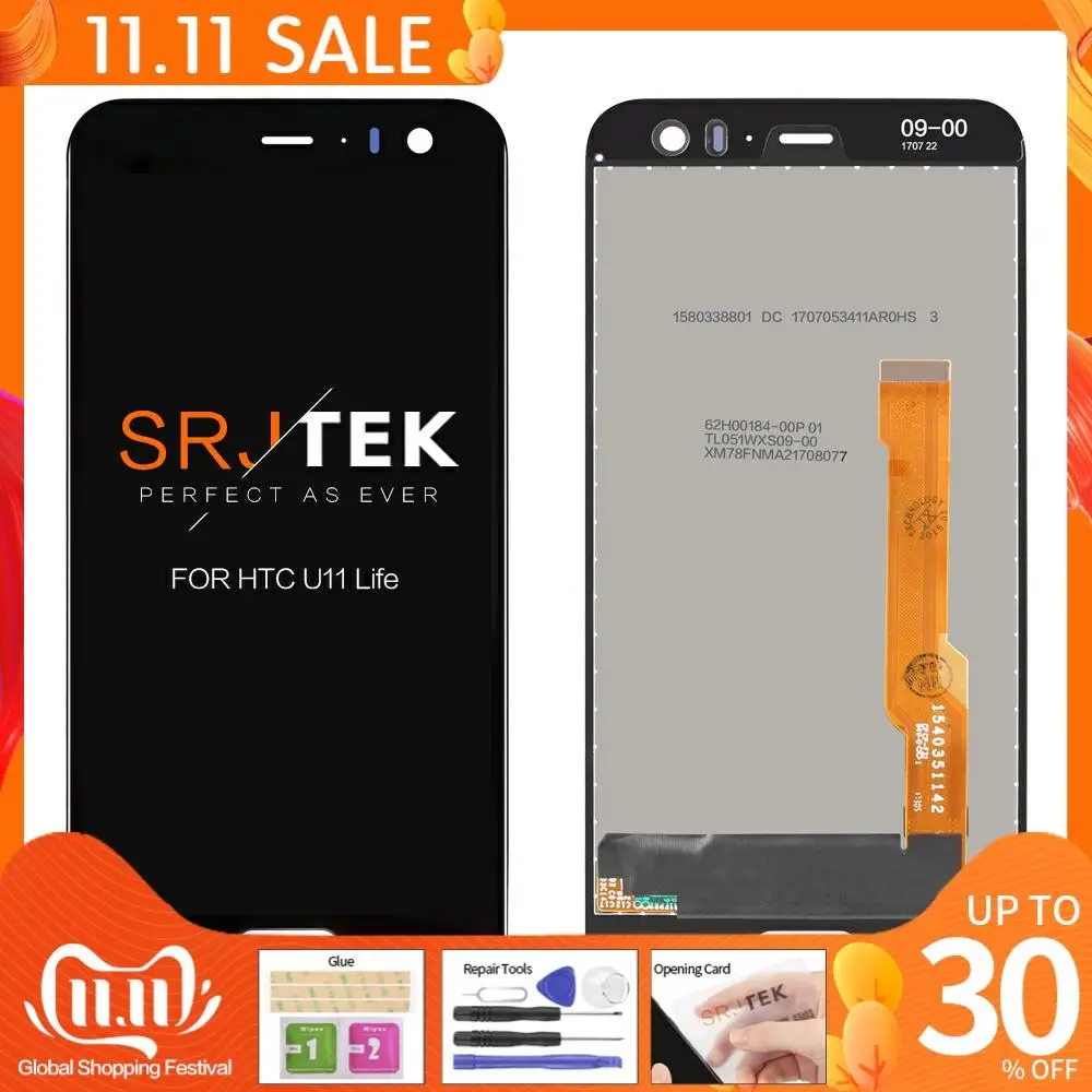 Оригинальный ЖК-дисплей 5 2 дюйма 1920x1080 Super для HTC U11 Life сенсорный экран дигитайзер в