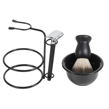 

Men's Care Shaver Shaving Brush Shave Brush Manual Shaver Shaving Set Shelf Soap Bowl Brush Razor Portable