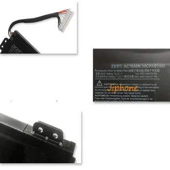 

Brand New AC16A8N 15.2V 69Wh 4605mAh battery for ACER V17 VN7-793G V15 VN7-593G VN7-593G-54L3 laptop free shipping