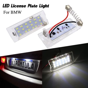 

2 PCS 6000K LED Licence Plate Light Lamp car number lights Luces bulb auto Accessories No Error for BMW X5 E53 X3 E83 03-10 NEW