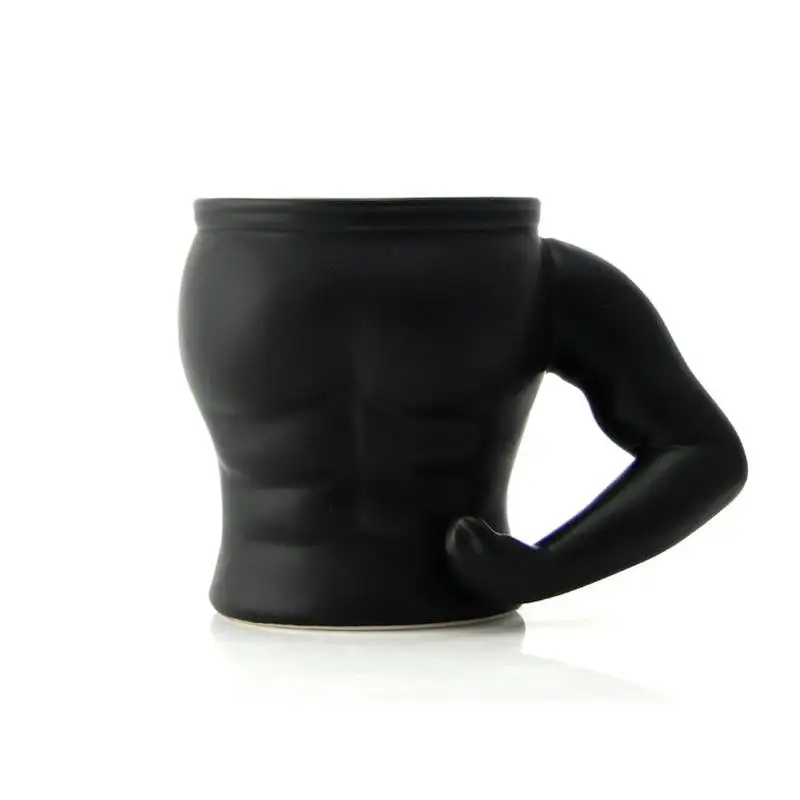 

Matte frosted Muscle man Ceramics Mugs coffee mug Milk Tea office Cups Drinkware the Best birthday Gift with Gift Box for friend