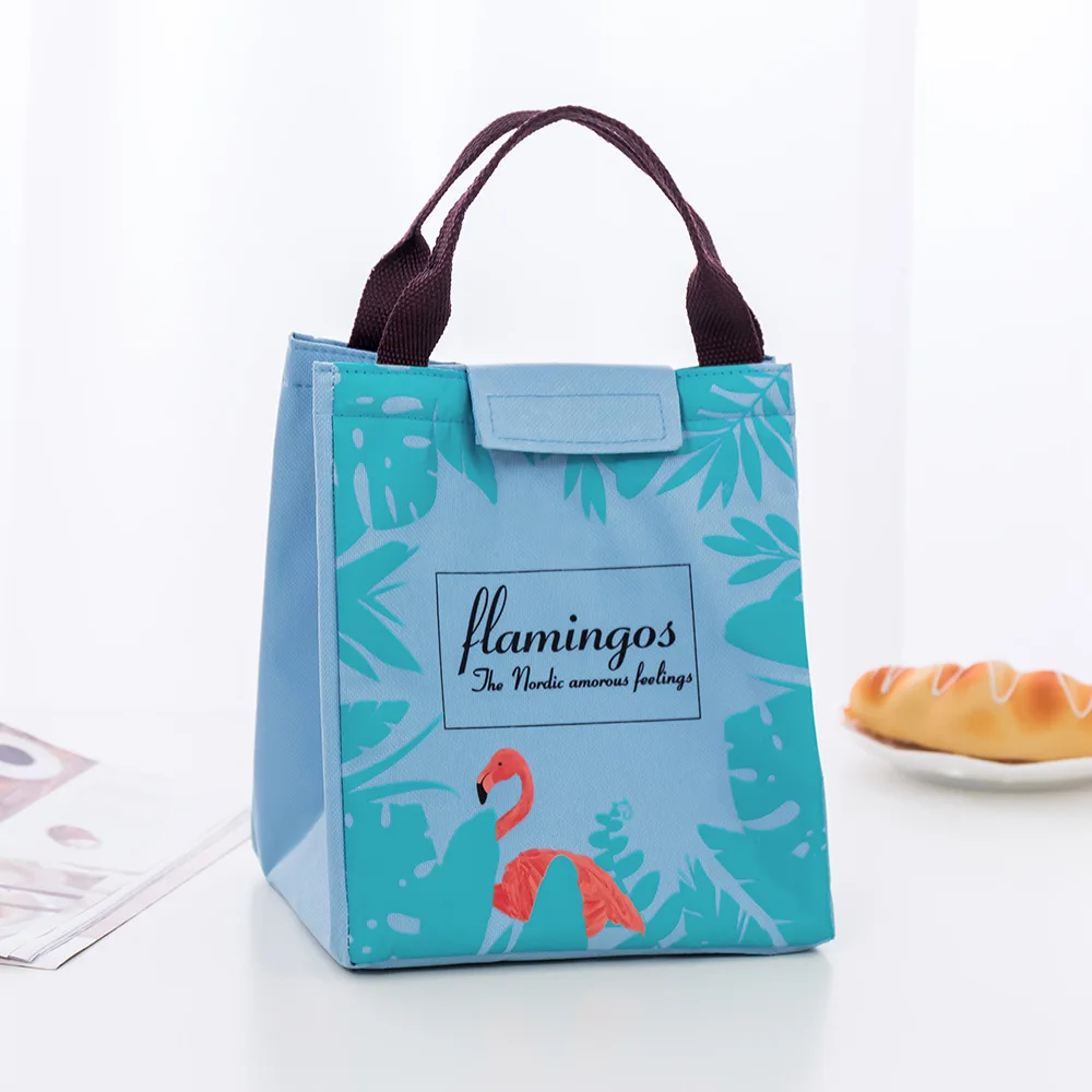 BONAMIE, водонепроницаемая сумка-тоут с фламинго, Оксфорд, пляжная сумка для обеда, Термосумка для еды, для пикника, теплая, крутая сумка-холодильник, сумка для обеда для женщин, детей, мужчин - Цвет: green