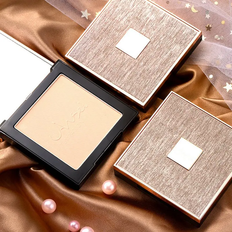 Матовая увлажняющая прессованная пудра, стойкая Водостойкая крышка, порошковая пудра