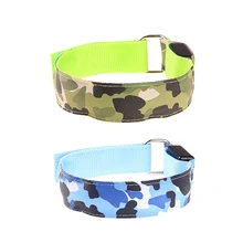 2 шт. Камуфляжный наружный светодиодный светящийся СЛЭП браслет для ночной деятельности Бег Туризм вечерние сувениры