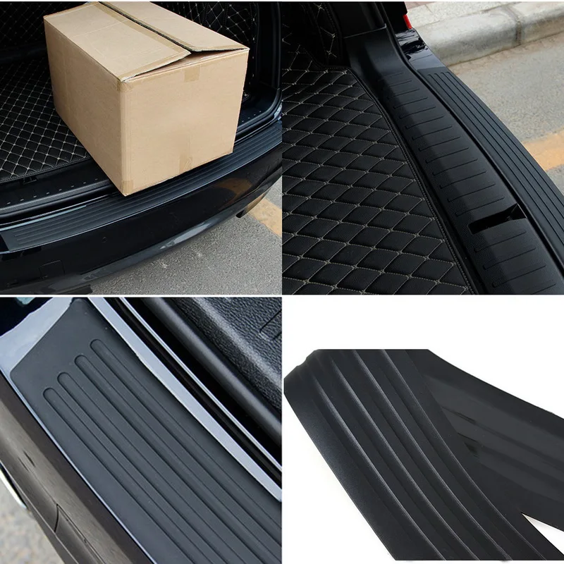Универсальный 90*8 см автомобильный порог для багажника пластина протектор защита заднего бампера резиновый Анти-Царапины крышка полосы 1 шт