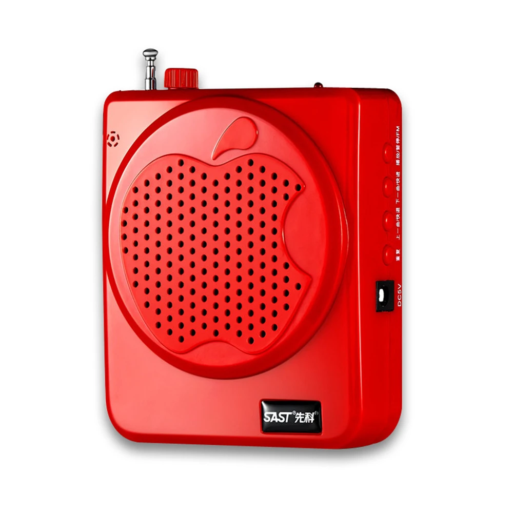 Портативный N-725 громкий динамик с Пчелой, для учителя, для лекций, поясная подвесная гарнитура, учебное руководство, динамик, усилитель голоса, МегаФон - Цвет: Красный
