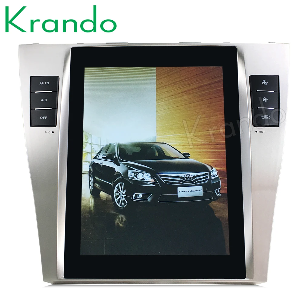 

Krando Android 8.1 10.4" Tesla Vertical screen car navigation radio player for Toyota Camry 2007-2011 gps navigation system