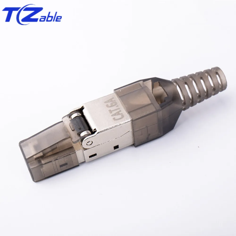 RJ45 разъем Cat6A обжима кабеля 10 Гбит/с экранированный сетевой Удлинительный провод
