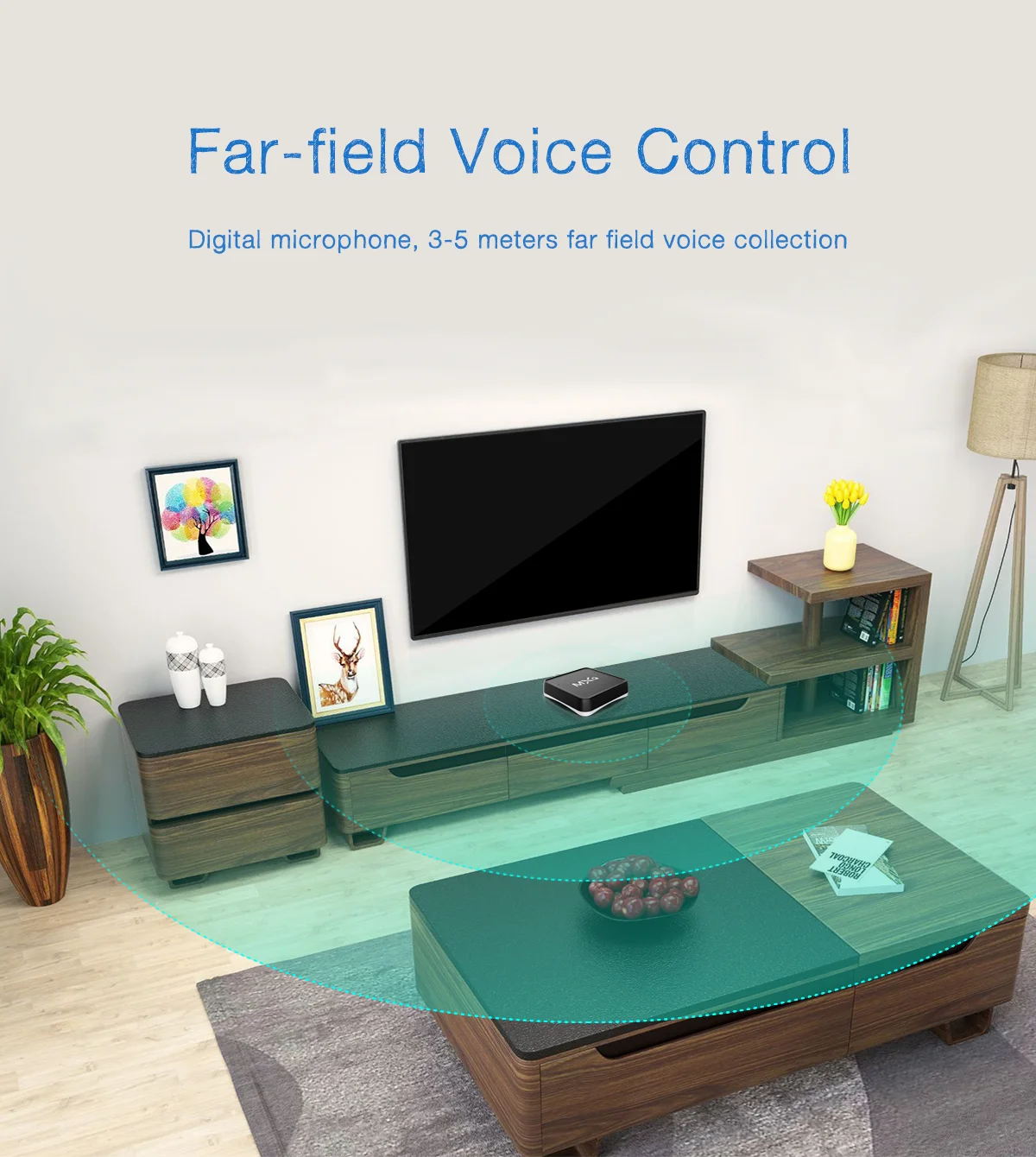 TV Box S905W Quad-Core MXQ PRO Google Play TV Box 4K HD 2G 16G Android 7.1Voice Control video Speaker 2.4G WiFi BT Smart tv box