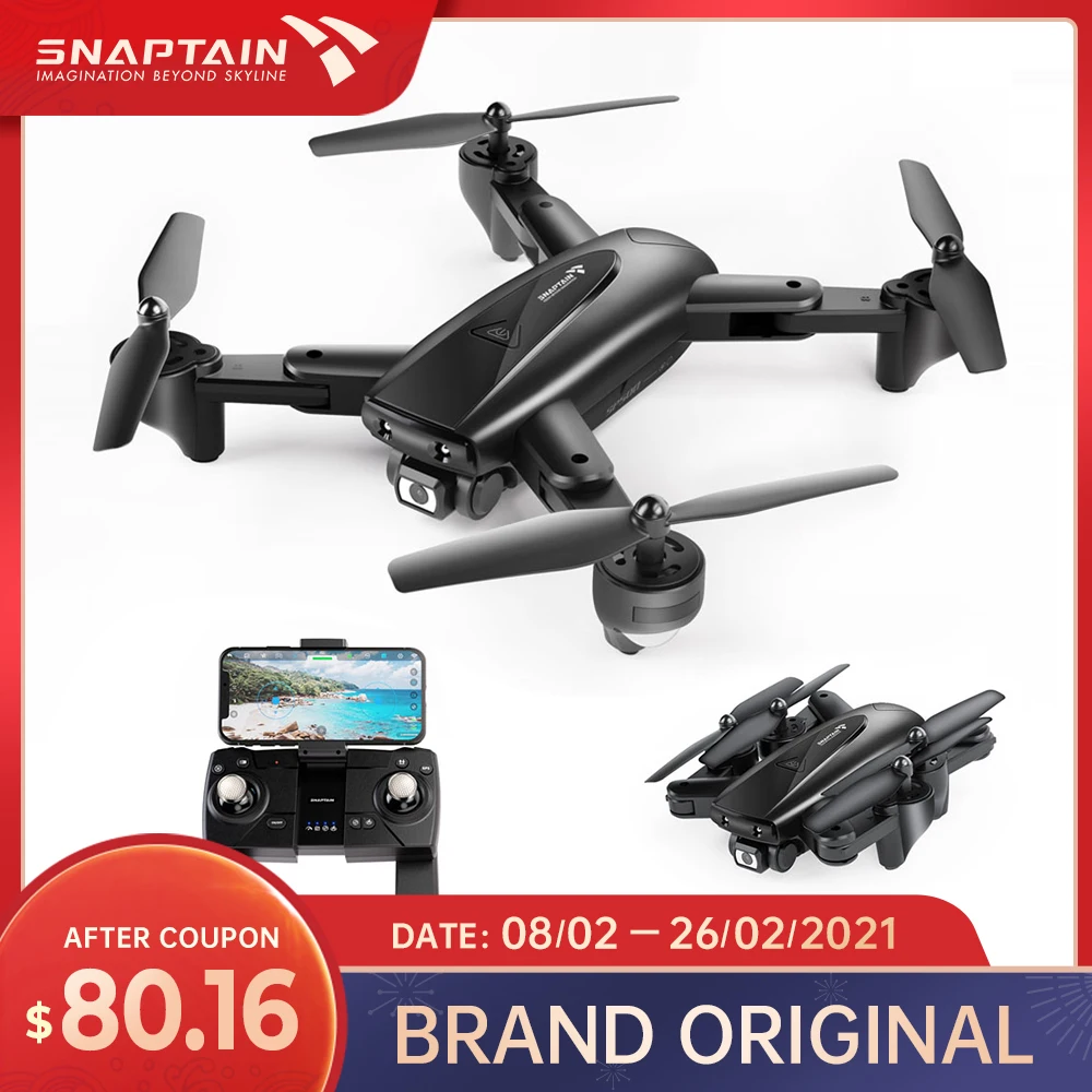 SNAPTAIN SPE500MQ WIFI FPV Drone GPS 1080P Wide Angle HD Drones Camera Foldable Arm RC Quadcopter Professional Camera