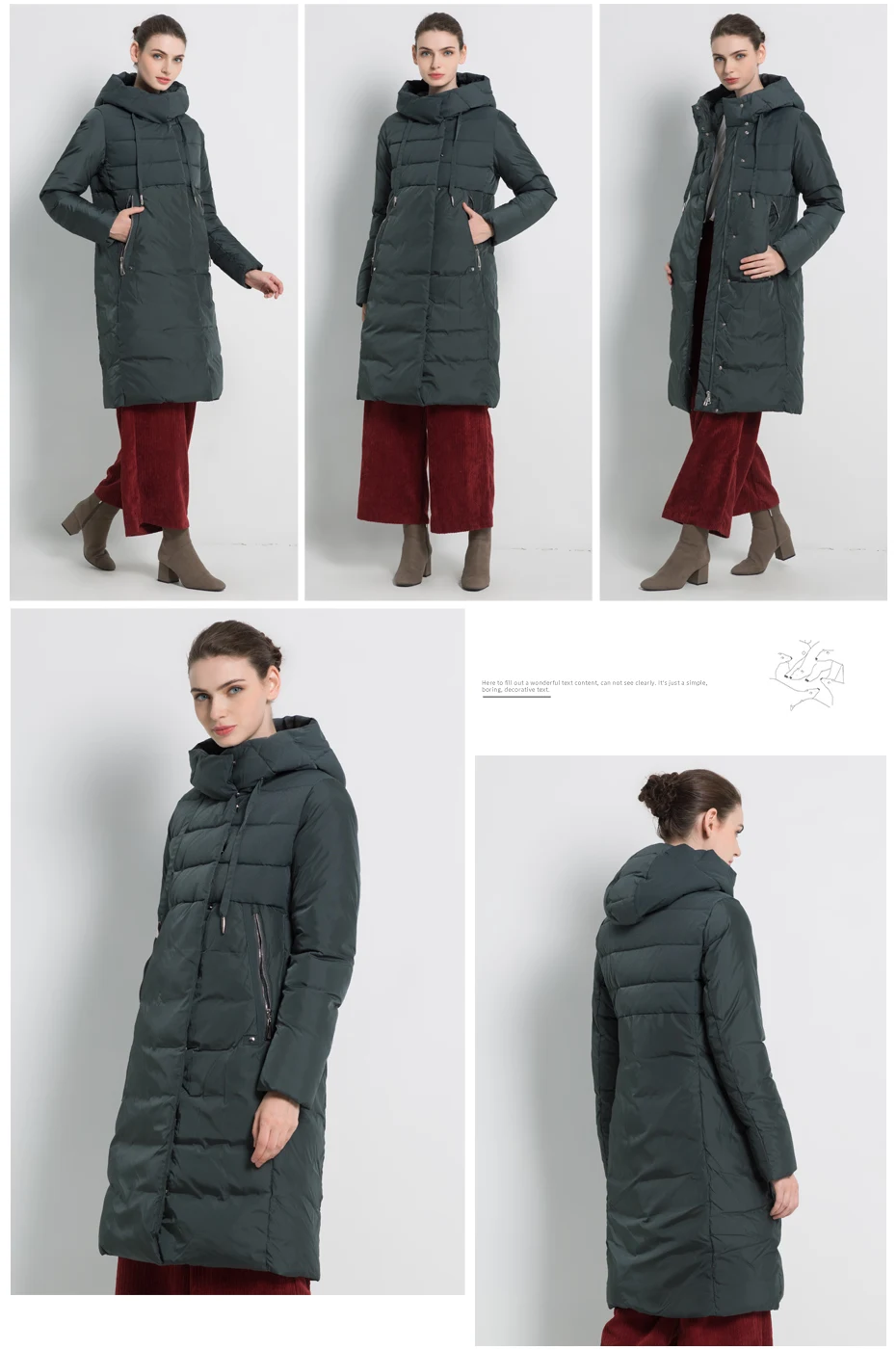 ICEbear/Новинка года зимняя женская куртка высокого качества длинное женское пальто с капюшоном женские парки стильная женская брендовая одежда GWD18310I