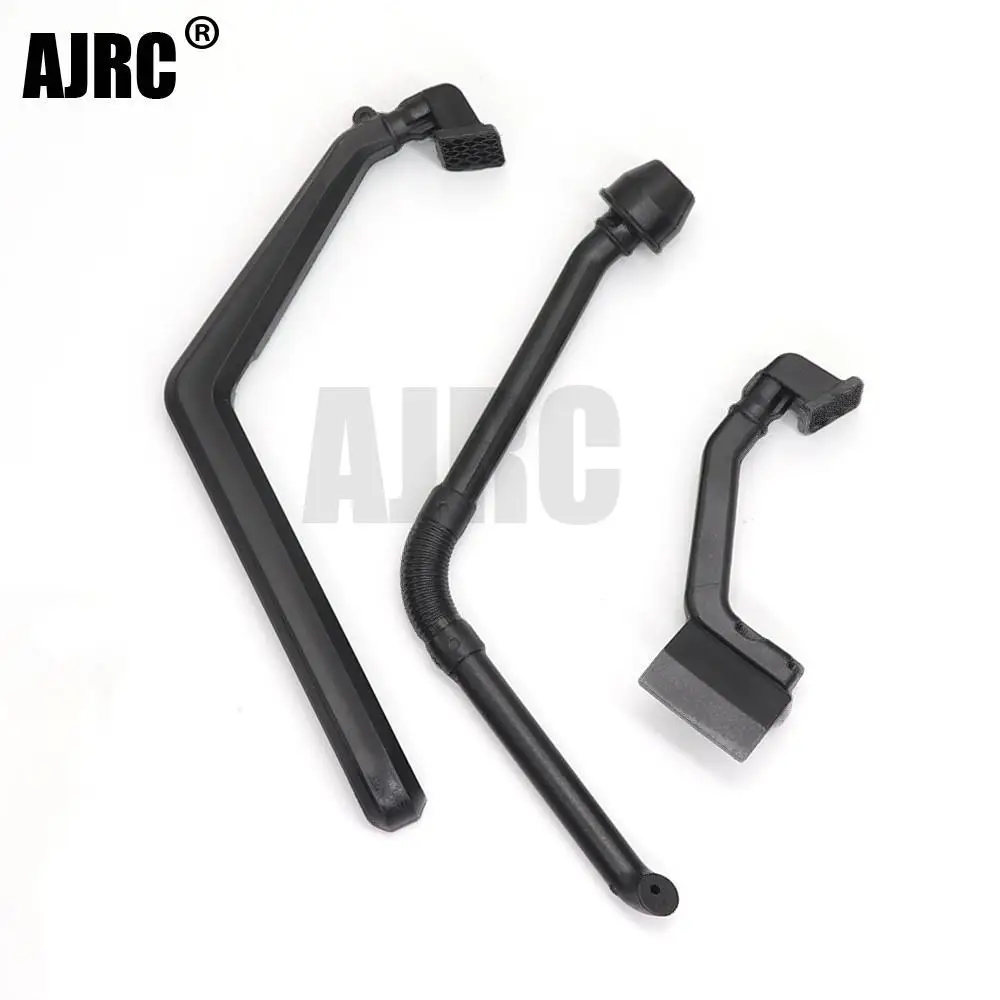 Черные ABS пластиковые выхлопные трубы для снорклинга 1/10 RC Гусеничный автомобиль