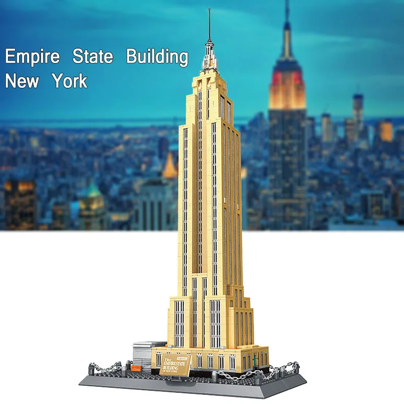 

1995pcs 5212 World's Famous Architecture Series Empire State Building Models of NewYork Building Blocks Brick Toys for Children
