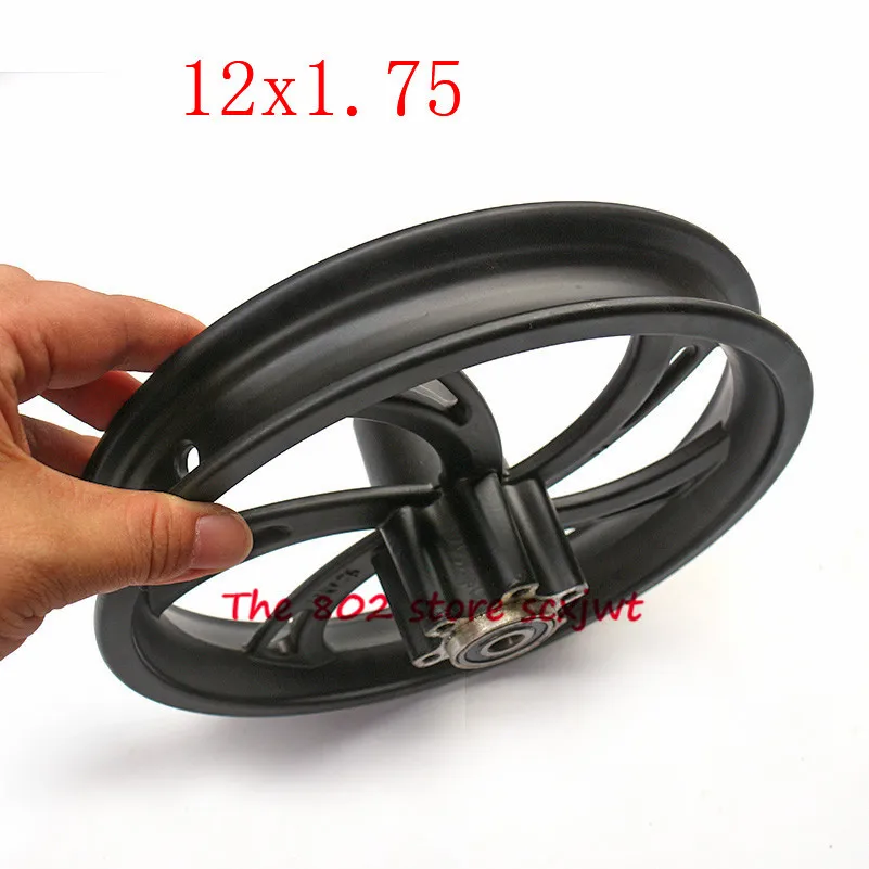 Super12 дюймов сплав диски 12x1,75 ступицы колеса использовать 12 1/2X2 1/4 12 1/2*2,75 камера шины подходит для многих газовых электрических скутеров e-Bike