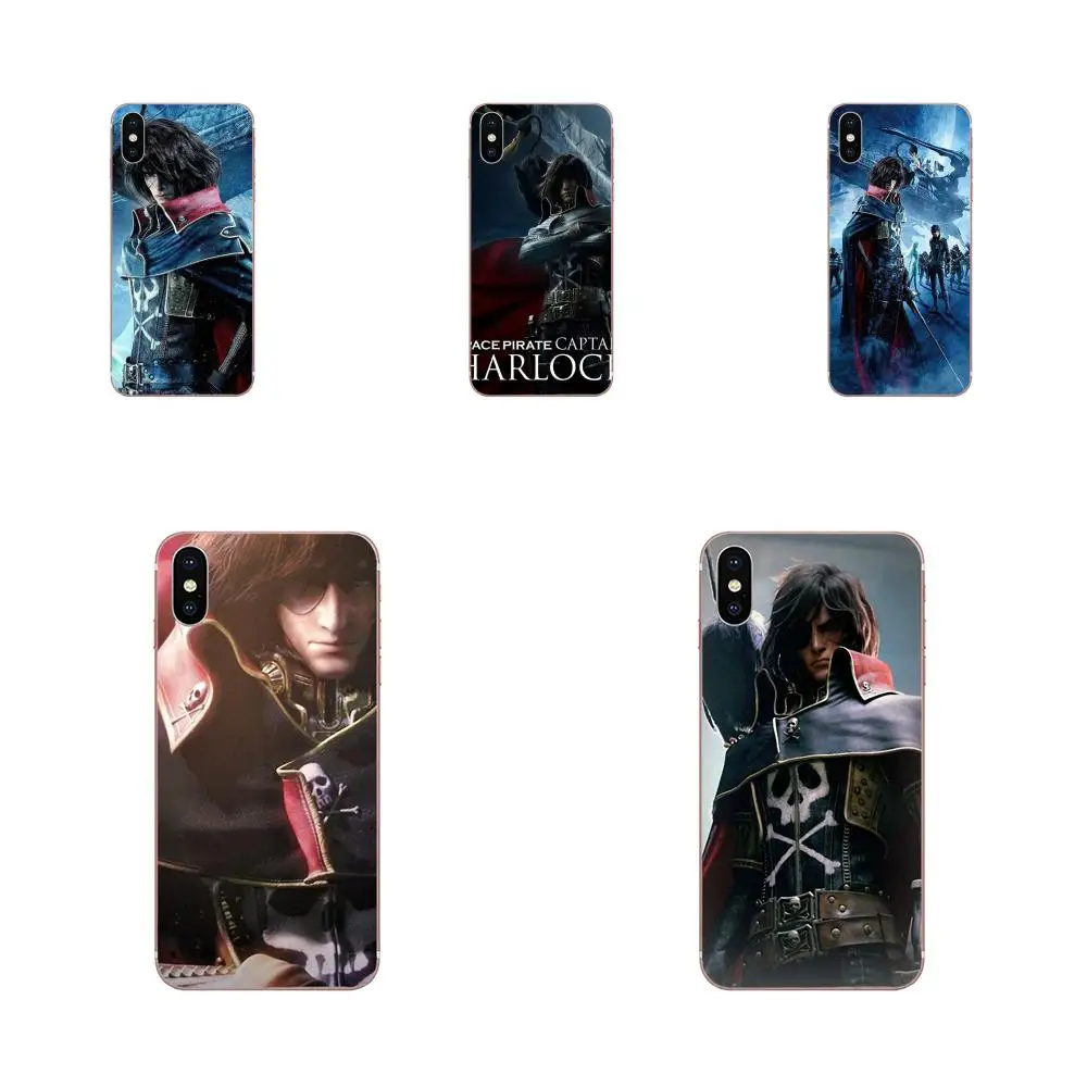 

Space Pirate Captain Harlock Style Design Cell Phone Case For Apple iPhone 4 4S 5 5C 5S SE 6 6S 7 8 Plus X XS Max XR