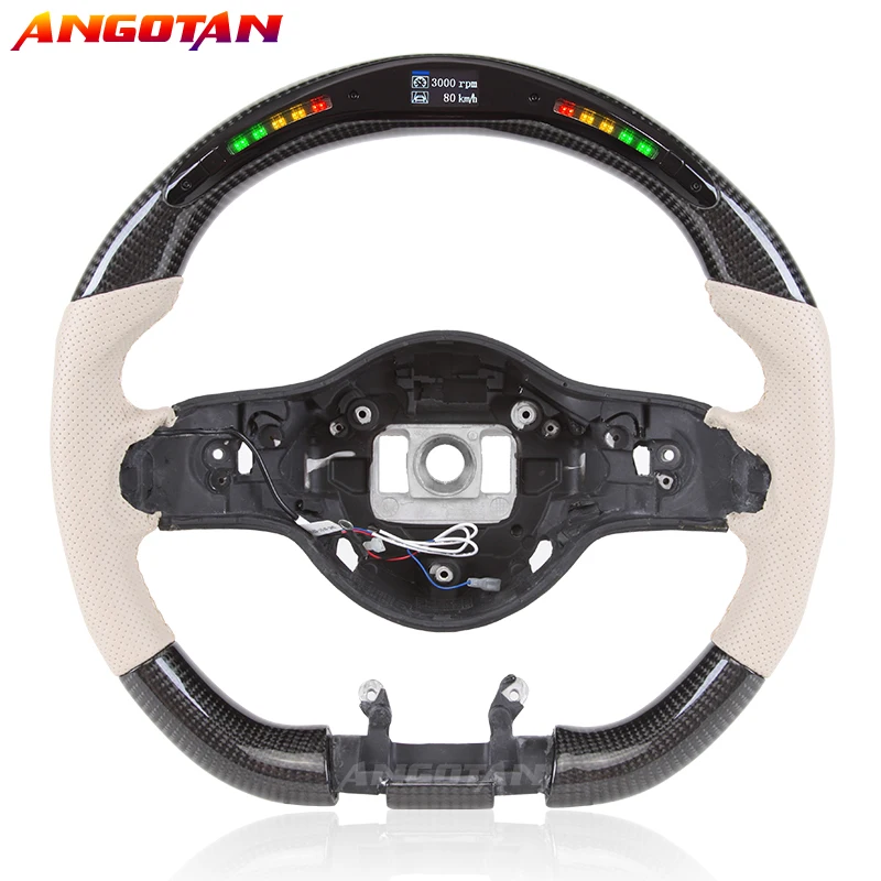 Volante In Fibra Di Carbonio Adatto Per Volante Esportivo Volante Esportivo Con Volante Per Auto Da Corsa A Led