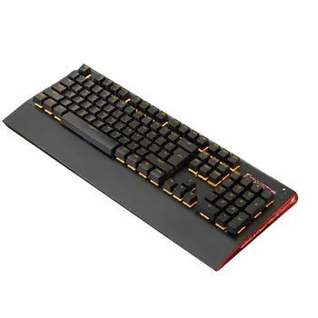 

Wired USB RGB Gaming Keyboard LED Backlit Aluminum Alloy Panel Computer Keypad