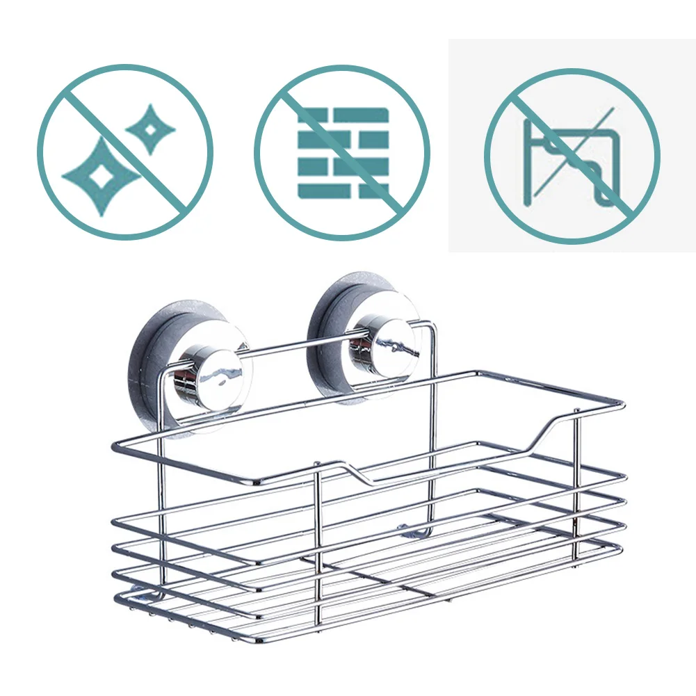 Присоски стеллаж для хранения Шампунь Душ Туалет настенный держатель сливная