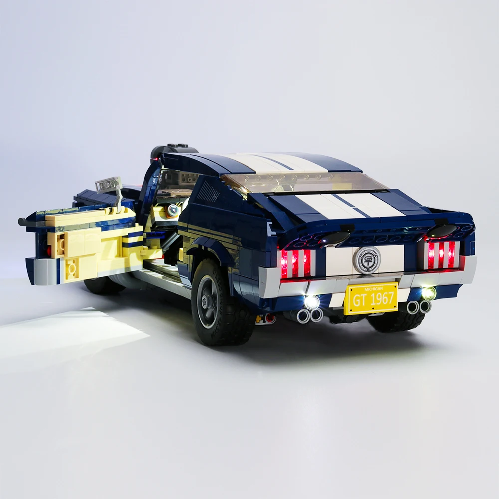 Lepinblocks 21046 21047 Technic Car Aston DB5 10262Martined строительные блоки Creator 10265 Forded Mustanged светодиодный светильник Кирпичи Игрушка