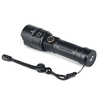 

Camping Outdoor Flashlight Waterproof Metal 18650 26650 Battery 5 Mode P90 LED Tourch USB Output Charger For Cellphone
