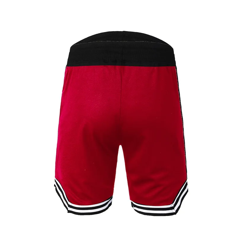Брендовые новые летние шорты мужские модные полосатые спортивная одежда пэчворк короткие спортивные штаны Повседневная молния карманы