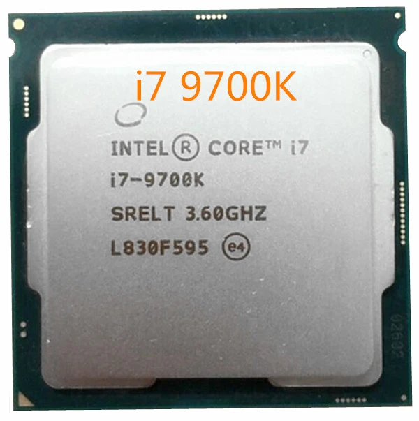 Intel Core i7-9700K i7 9700K 8 Cores up to 3.6GHz 300 Series 95W Desktop  Processor
