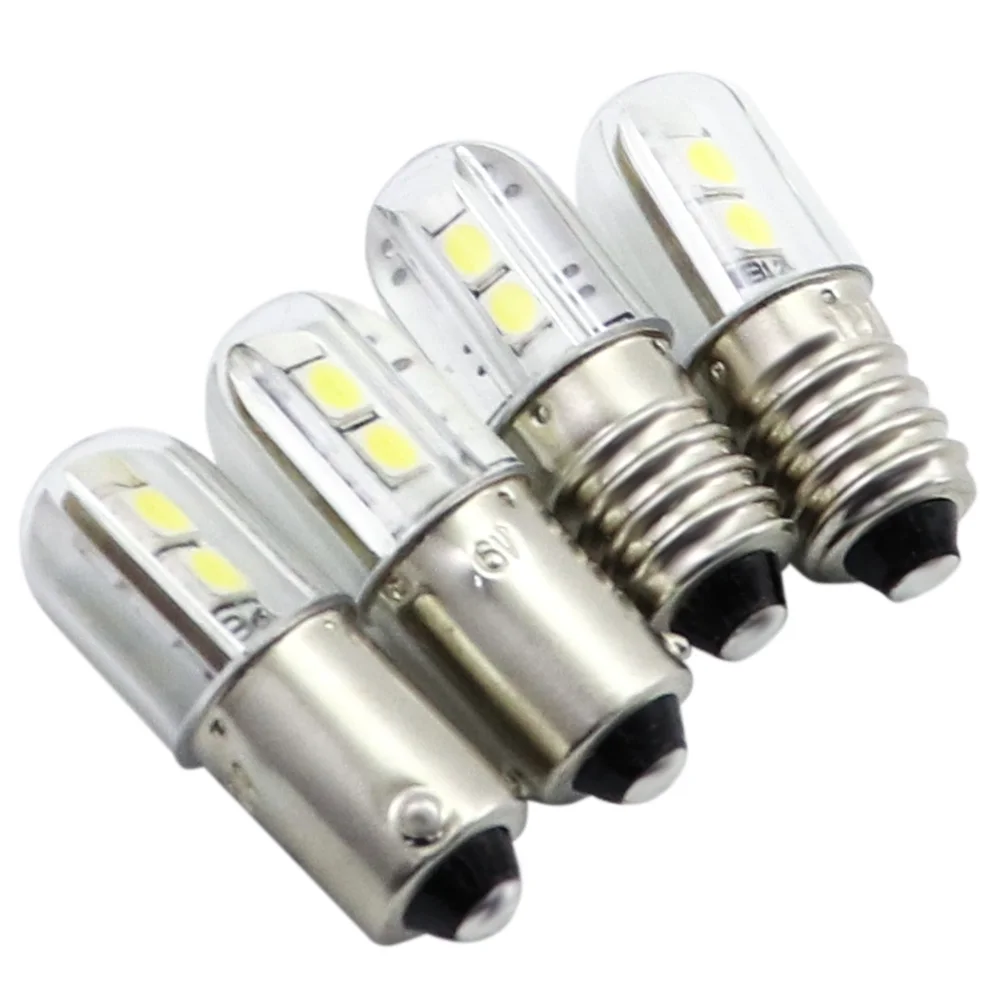 AMYWNTER E10 Ba9s led T4w 1W индикатор светильник лампочка 6,3 V 12V 24V 48V 60V 1W 2835 4SMD 300 шт