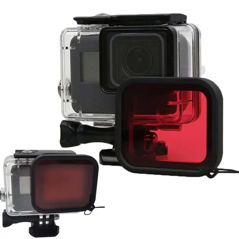 Комплект аксессуаров для камеры, комплект аксессуаров для Gopro Hero 5 6 с чехол для путешествий, чехол для корпуса, фильтр, защитная пленка из закаленного стекла, Le