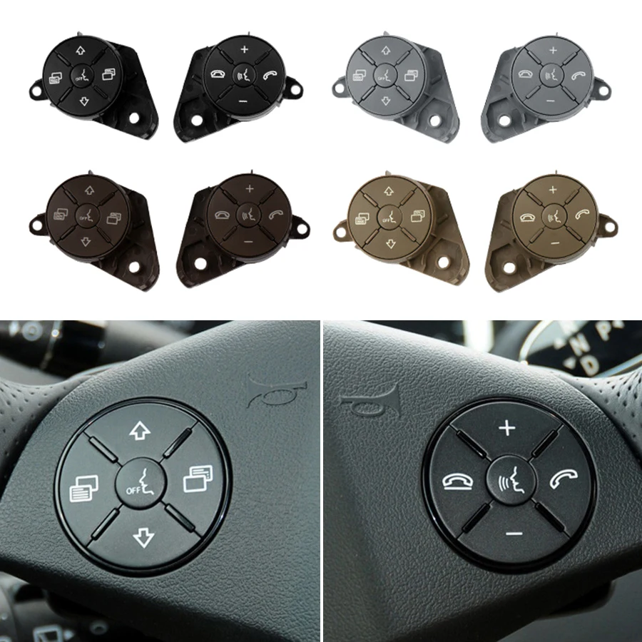 

Car Multi-Function Steering Wheel Switch Control Button Trim Cover For Mercedes W164 ML GL W251 R Class 2007-2011 Audio Control