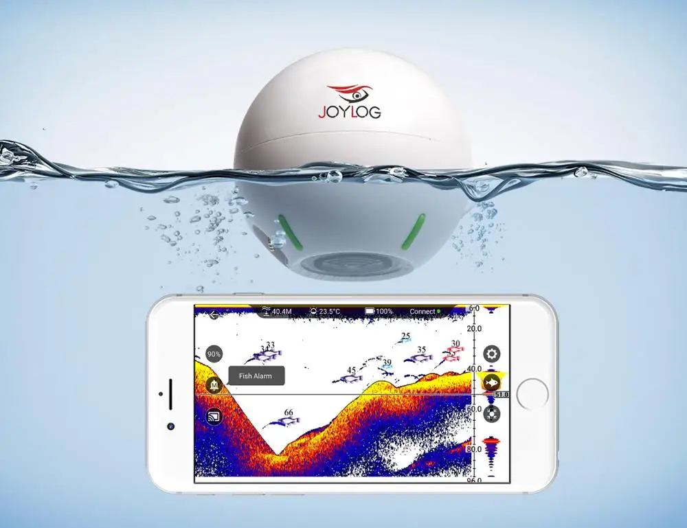 OBSESSION BETSY Wireless Bluetooth Sonar Echo Sounder Fishing Finder 40M 130 Feet Deeper Probe Lithium Battery iOS Android App