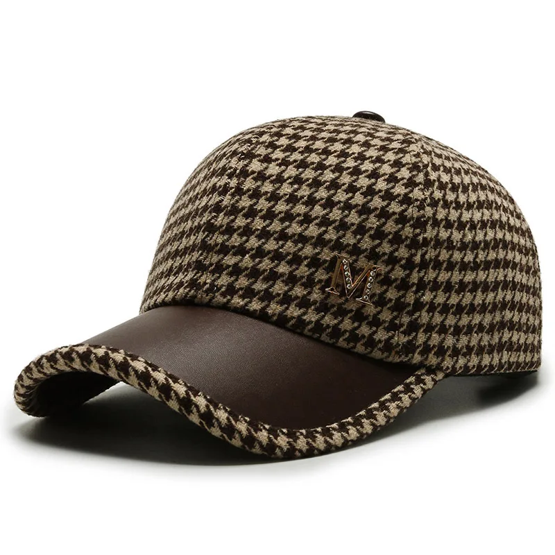 FS Brand British Plaid Baseball Caps For Men Luxury Women Designer