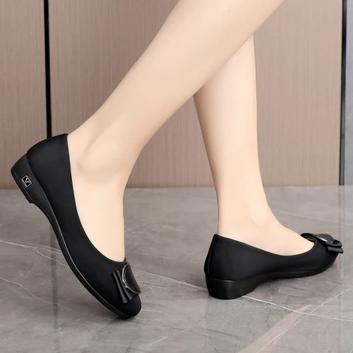 여성용 미끄럼 방지 플랫 플랫폼 엄마 신발, 레이스업 플러시 따뜻한 여성 신발, 편안한 여성 신발, 신상 2