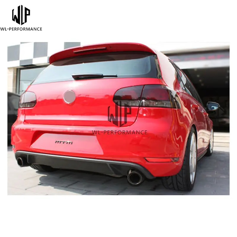 MK6 GTI карбоновые велосипедные шины, волокно, задний бампер, диффузор для губ Volkswagen golf 6 golf 6 GTI, 13-up, для стайлинга автомобилей