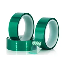 Cinta protectora de alta temperatura, cinta adhesiva resistente al calor para revestimiento de soldadura PCB, protección de aislamiento, color verde, YX, 33M