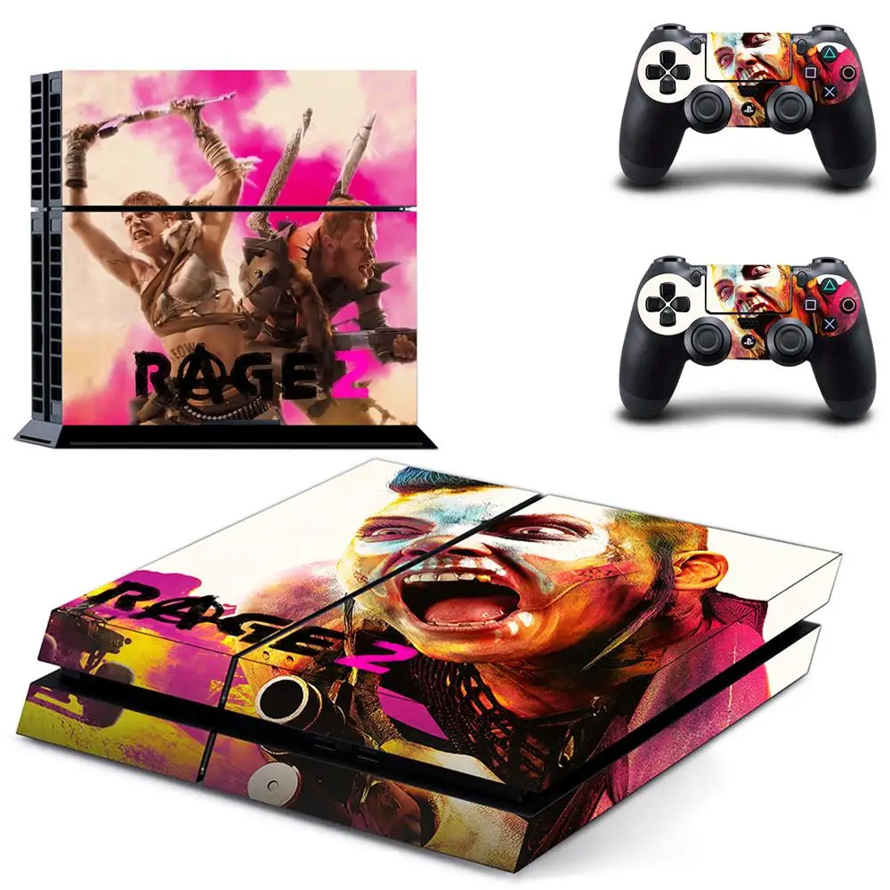 Наклейка PS4 Rage 2 виниловая кожа PS 4 наклейка s Play станция 4 наклейки Pegatinas Adesivo для консоли playstation 4 и 2 контроллера
