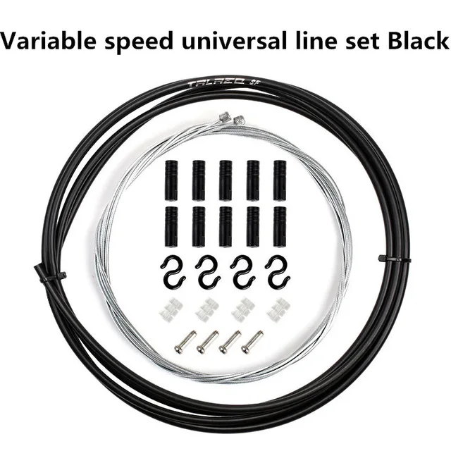 Trlreq bicycle brake line tube core inner line mountain / road bike universal shift line set new original perfect quality - Цвет: speed Black