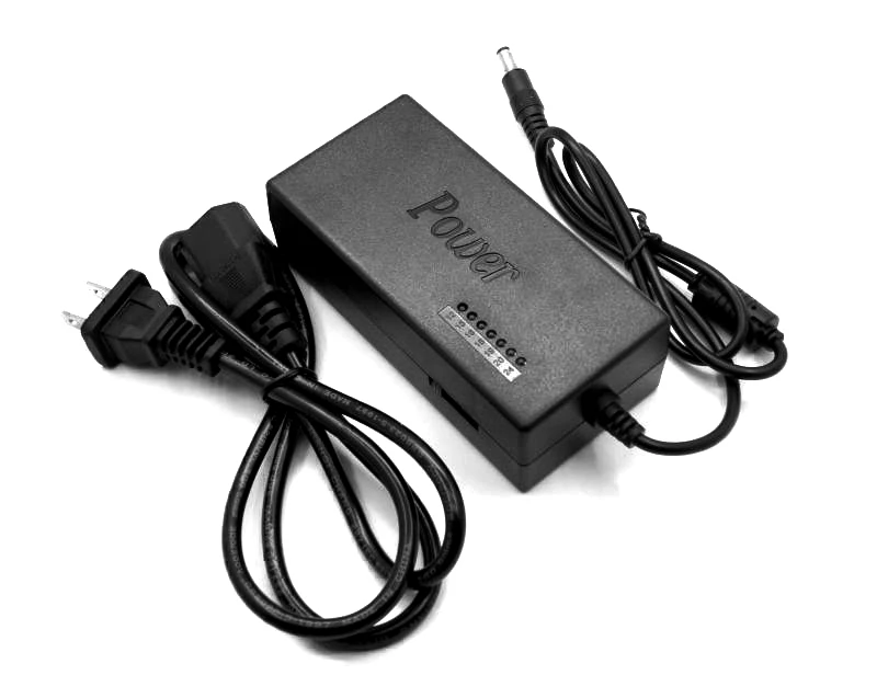 DC 12V/15V/16V/18V/19V/20V/24V 5A 7 Speed Adjustable Universal Power Adapter Charger For Power Tool US/EU Plug
