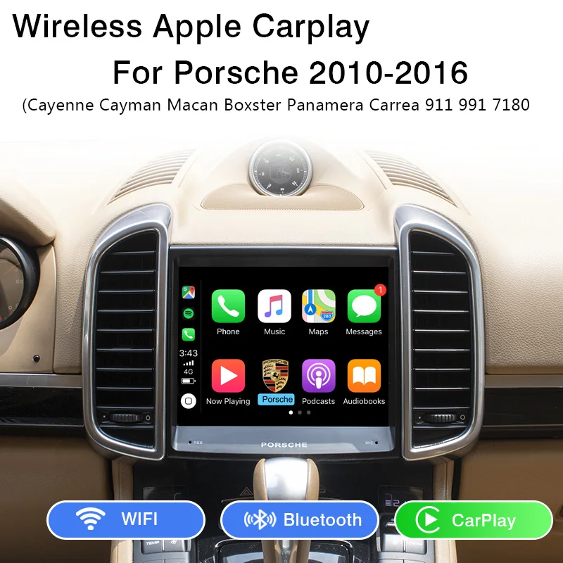 Yeesite беспроводной Apple CarPlay OEM модифицированный для Porsche PCM 3,1 Androia Auto Macan Cayman Panamera Boxster 911Cayenne Car play