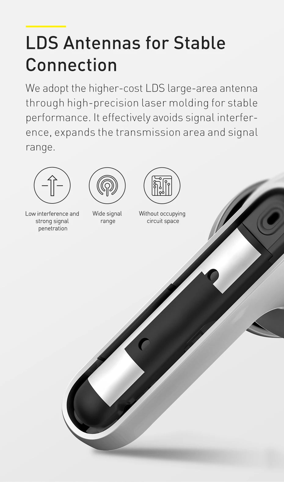 Baseus TWS ANC Wireless Bluetooth 5.1 Earphone S1/S1Pro Active Noise Cancelling Hi-Fi Headphones Touch Control Gaming Earbuds