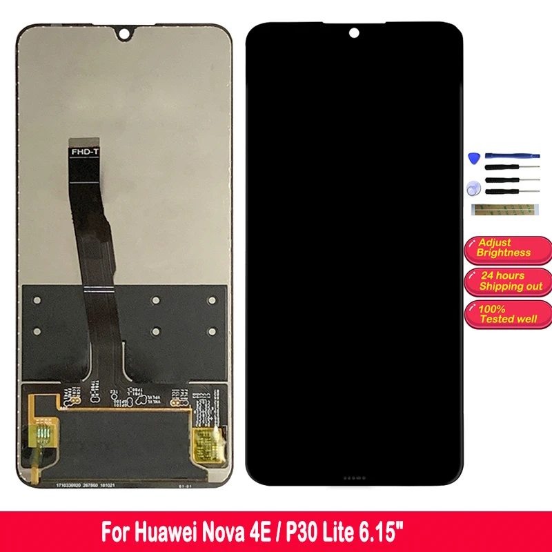 

LCD Screen For Huawei Nova 4e LCD Display For Huawei P30 Lite Screen Touch Digitizer Assembly MAR AL00 TL00 L01 LX1 LX2 L21 L22