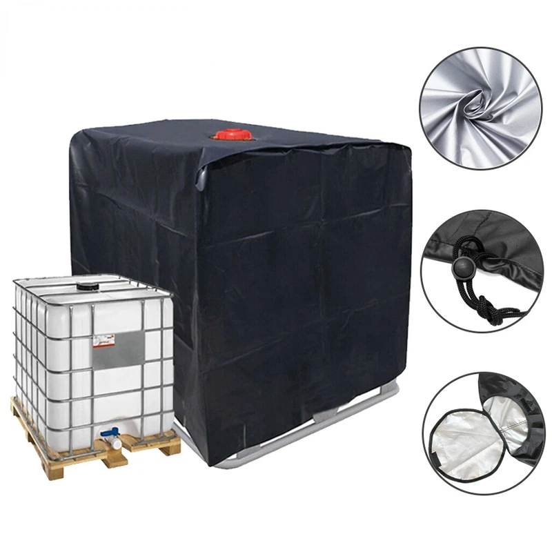 1000 Liters Water Tank Protective Cover IBC Container Rain Water Tank Foil Waterproof Anti Dust