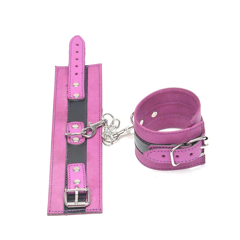  Adult Game Bdsm Bondage Under Bed Restraint Rope Handcuffs Ankle Cuffs Metal Hook Sex Toys for Coup
