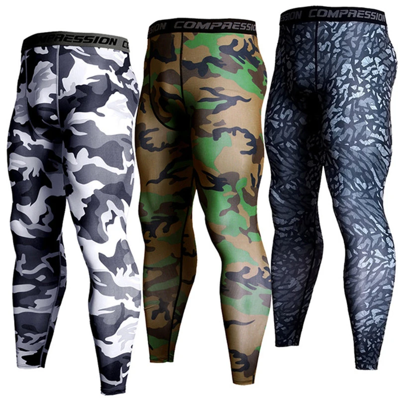 Компрессионные штаны для бега, мужские спортивные Леггинсы для тренировок, фитнеса, спортзала, пробежек, мужская спортивная одежда, штаны