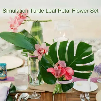 

Simulation Leaves Flowers 1 Set Luau Maui Moana Creative Cloth Beautiful Summer Artifical Hibiscus Flowers Environmental