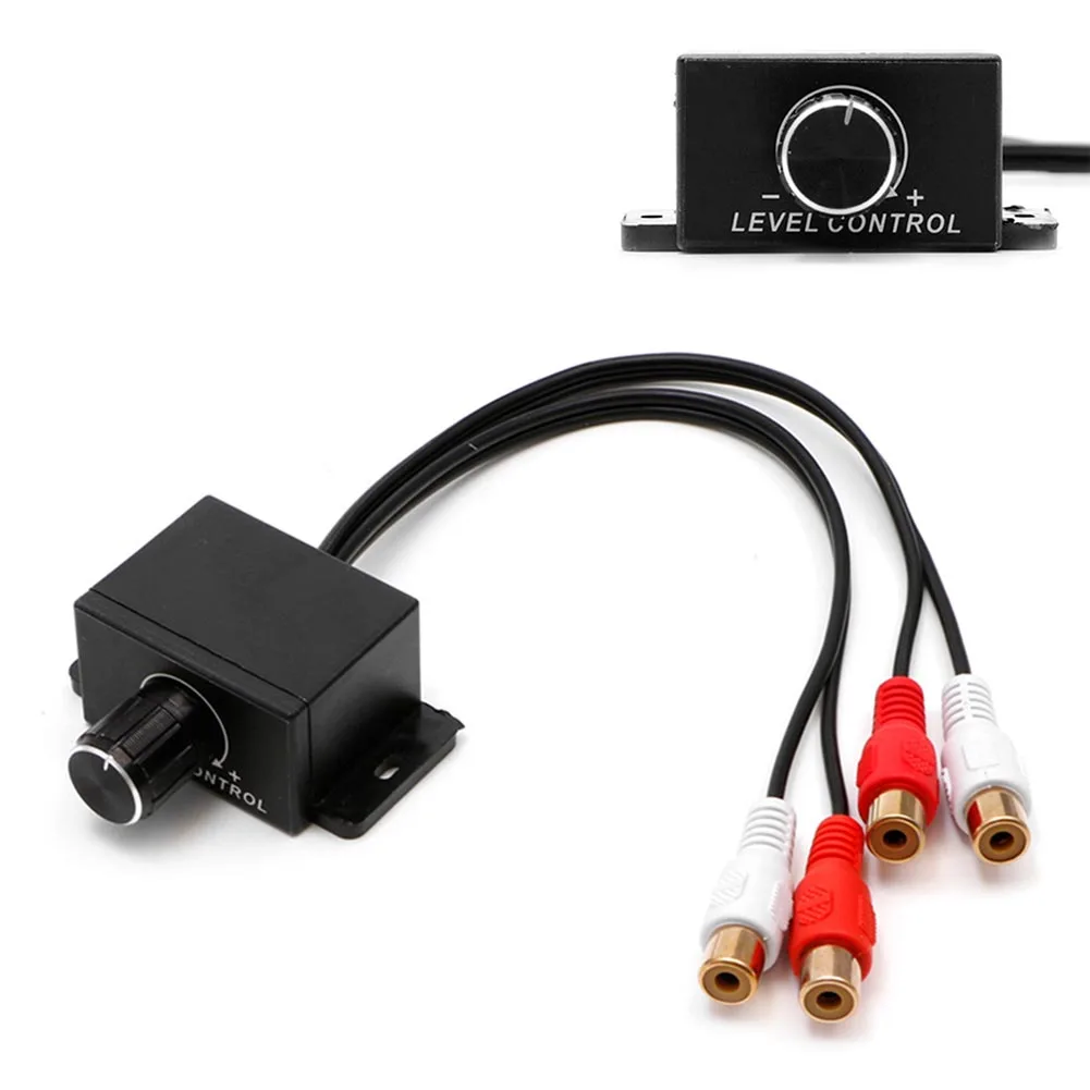 Universal Knob Stereo Adapter Mini Audio Amplifier Bass Boost Level