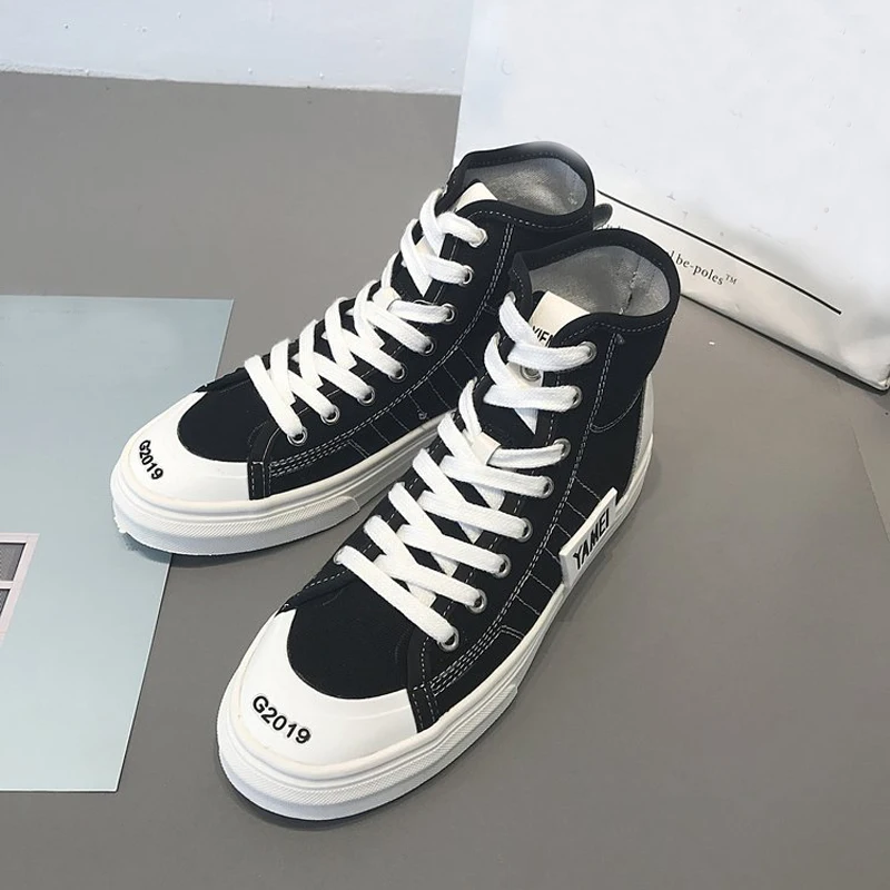 

2019 New Fashion Retro Short Boots Simple Canvas Autumn British Style Women Shoes Solid Street Short Boots XWX7361